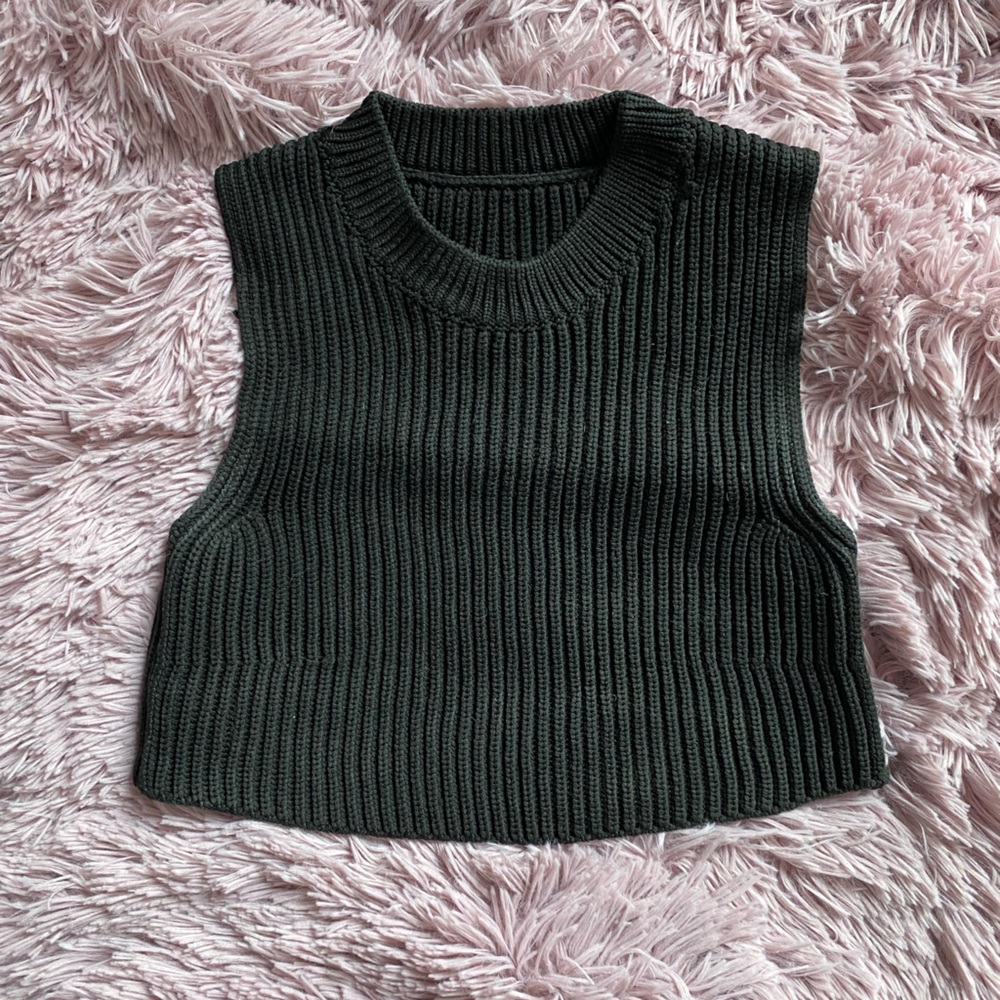 Maison Margiela woven crop top